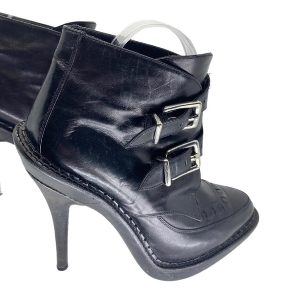 Phi Creeper Buckled Heel Boots Size 8.5 - Picture 4 of 8